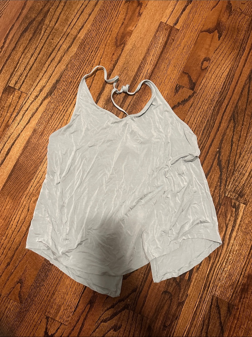 lululemon athletica Light Gray V-Neck Spaghetti-Strap Tank